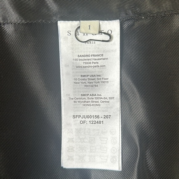 Sandro Wrapover Effect Brocade Skirt - Picture 12 of 12